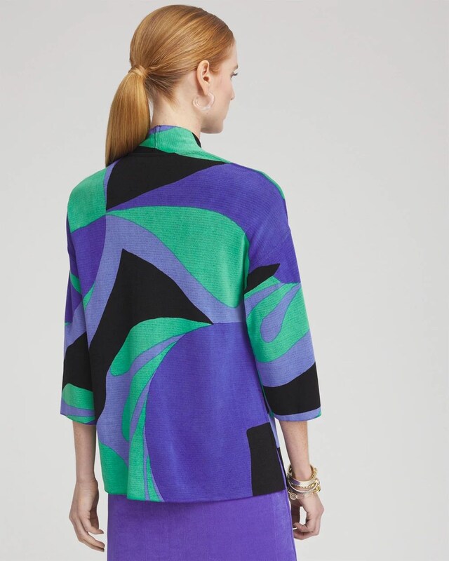 Travelers Abstract Kimono Cardigan - image 3